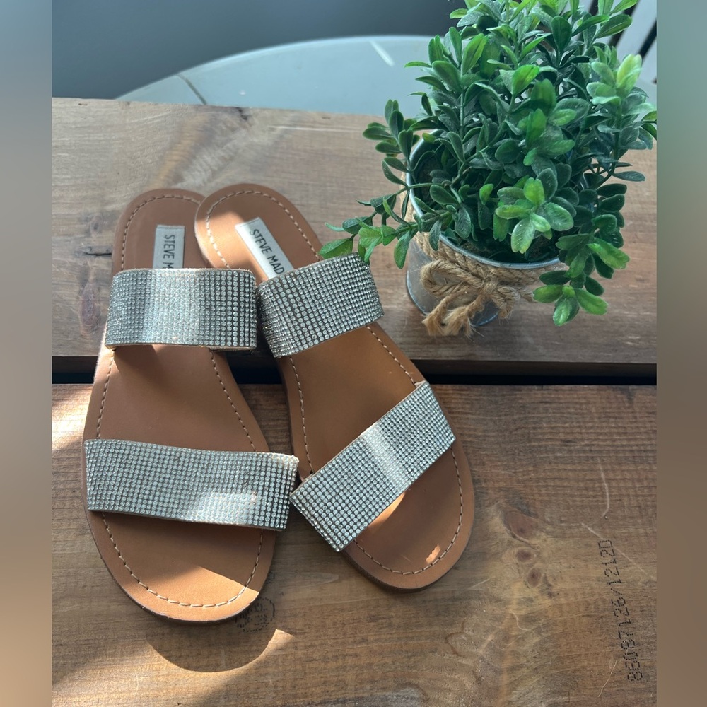 Steve Madden rhinestone sandals